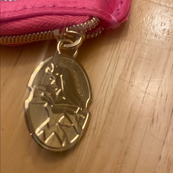 Bath & Body Works Disney Princess Aurora Pink Crown bag charm coin purse NWT - Picture 6 of 7